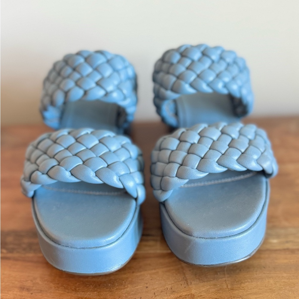 Seychelles Womens Light Blue Braided Sandals